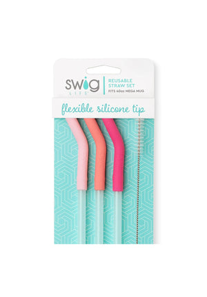 Reusable Mega Swig Straw Set