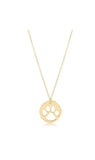 16” Necklace Gold - Paw Print