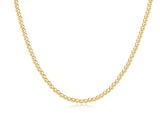 15" Choker Classic Gold 3mm Bead Necklace